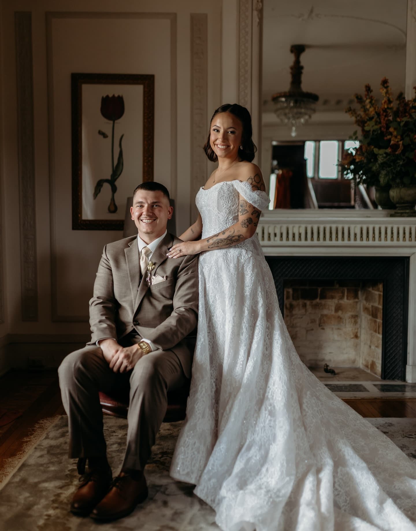 Bride and groom portrait, bridal beauty by Resilient Glam Studio